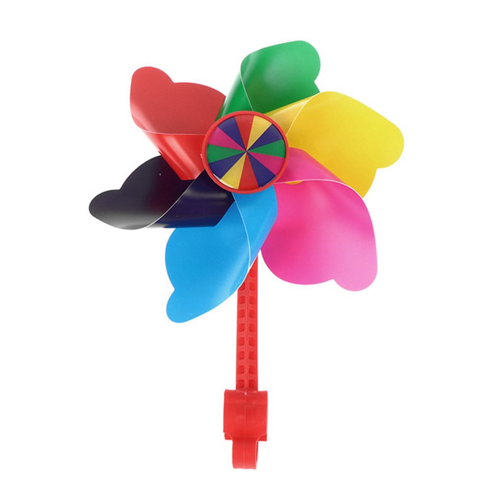 Kinderen Fiets Stuur Bloem Kleurrijke Pinwheel Windmolen Decoratie Voor Kids Fiets Scooter Onderdelen Accessoires: Rainbow colors