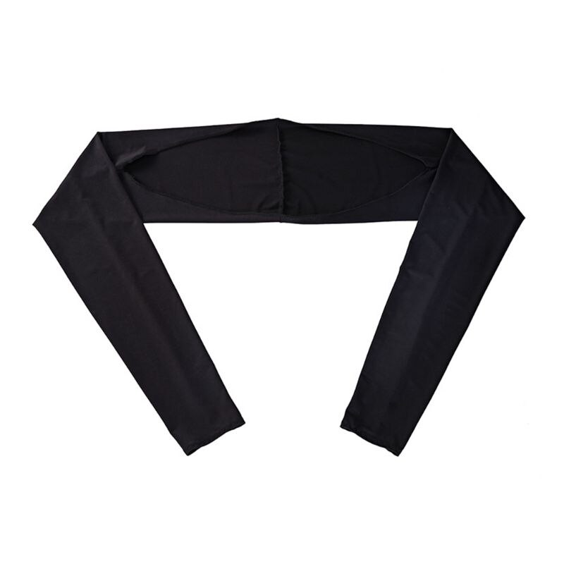 Kvinnor sommar anti-uv kylskal arm ärmar golf ridning utomhus is silke solskyddshandskar wrap bolero rygg med tumme: A