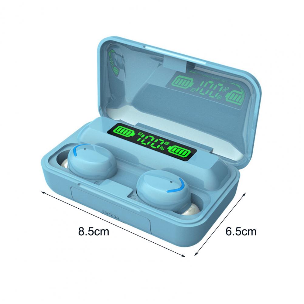 F9-5 trådløse hovedtelefoner digitalt display touch kontrol bluetooth 5.0 støjreduktion tws in-ear øretelefoner til smartphone ios android