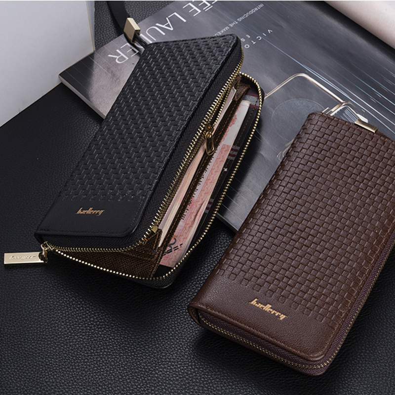 Luxury Brand Men Purse Clutch Bag Male Long Wallets Casual Zipper Coin Purses Big Capacity Men's Wallet MWS199