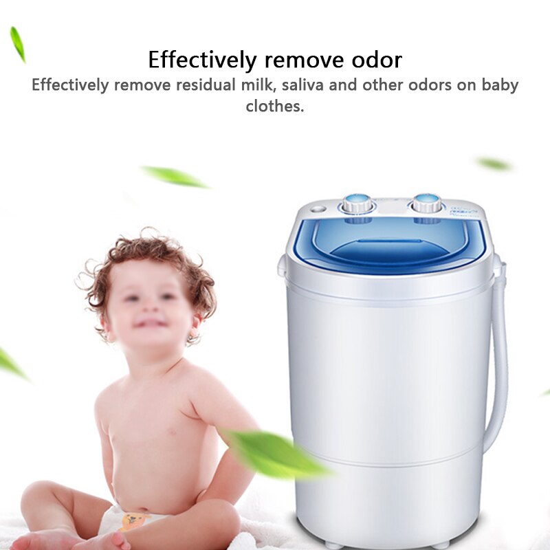 Washing Machine Small Portable Mini Washing Machine 2.2kg Single Bucket Dip Washing Deodorant Timed Small Size CY