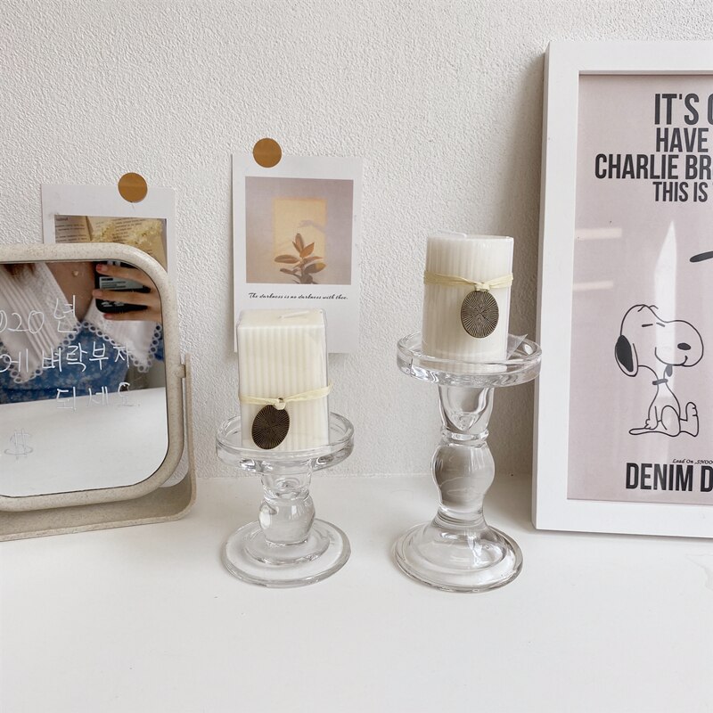 Glazen Kaarshouder Home Decoraties Glas Kandelaar Bruiloft Kandelaar Theelichthouder