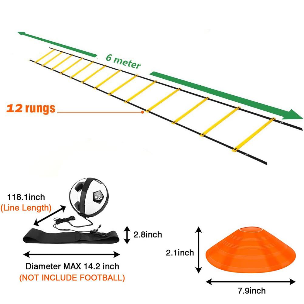 Sports Training Kit Speed Agility Ladder Multiple Purpose Training Set Resistance Parachute Exercise Equipment