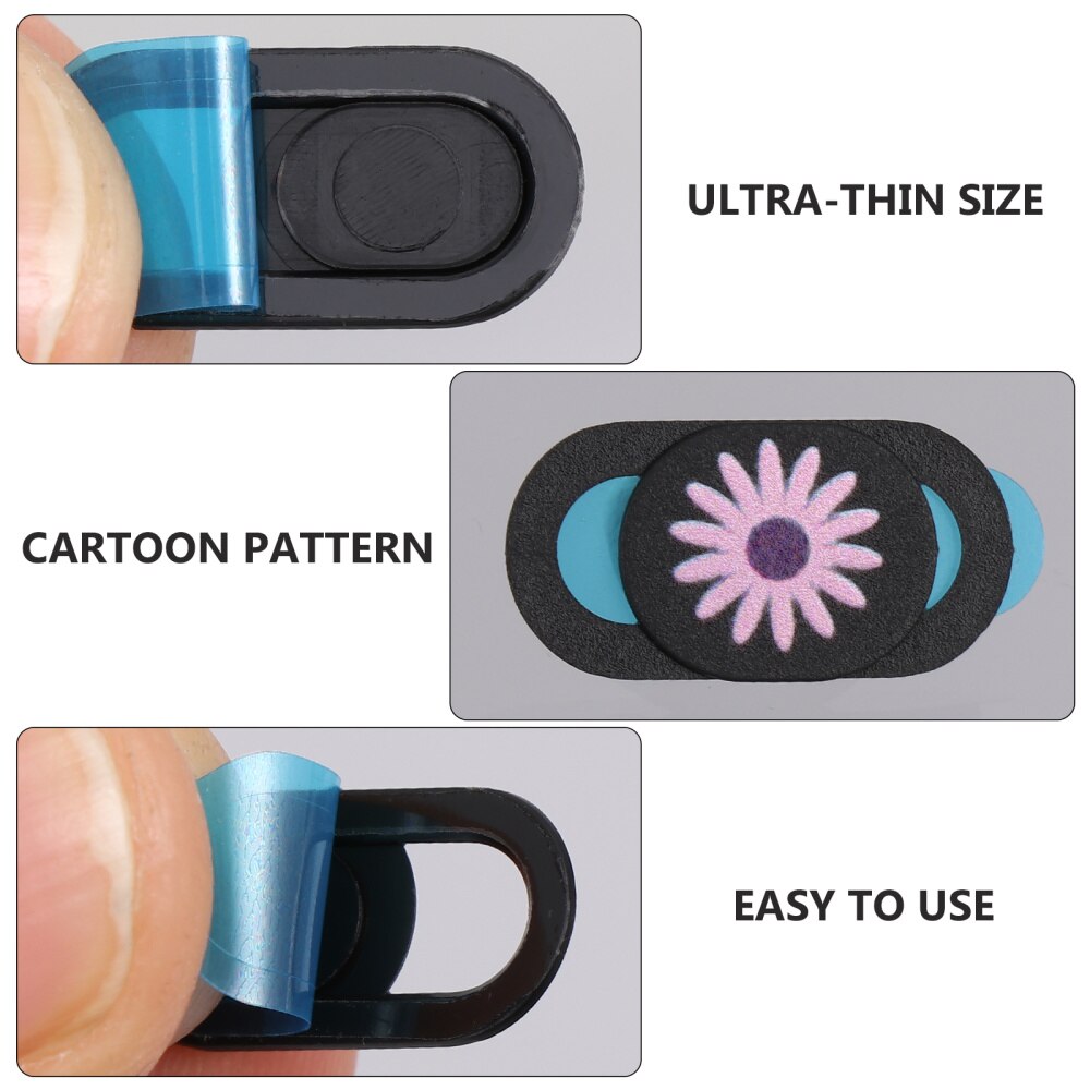 3pcs Flower Webcam Cover Slider Laptop Camera Cover Lid Tablet Privacy Cover Peeping Chrysanthemum Privacy Cover Set
