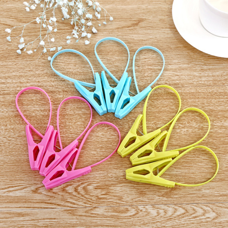 Pinza multiusos para ropa anillo cortavientos antideslizante a prueba de viento, pinza para ropa solar, calcetines, ropa de balcón, lote de 12 unidades