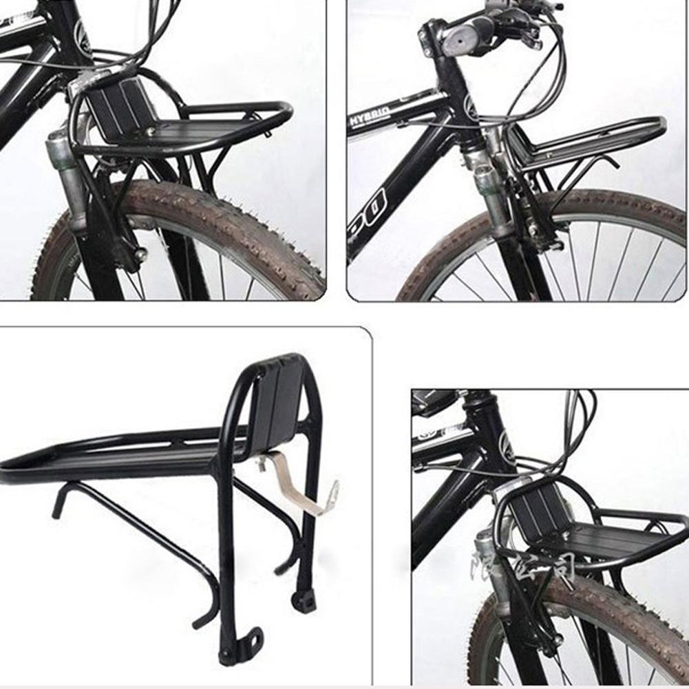 Aluminiumlegering mtb vägcykel cykel främre rack bärväskor väska bärare bagagehylla cykelfäste hållbart och robust