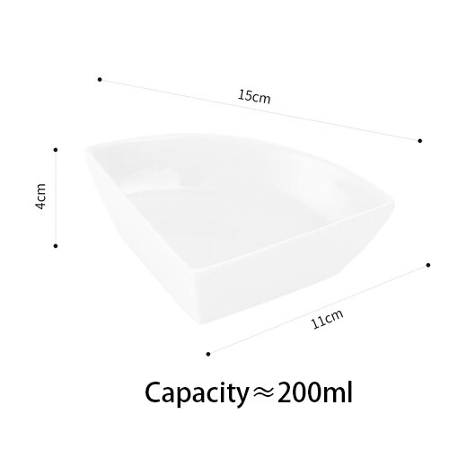 Nordic ceramic three-part four-part platter modern living room fruit platter snacks dried fruit cold cut platter: D