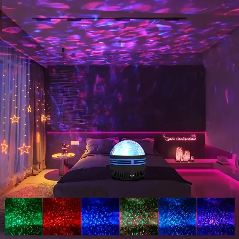 Galaxy Projector RGB USB Night Light with Remote Control 7 Lighting Effects home theater LED Starry Sky Lamp Gaming Room Decor