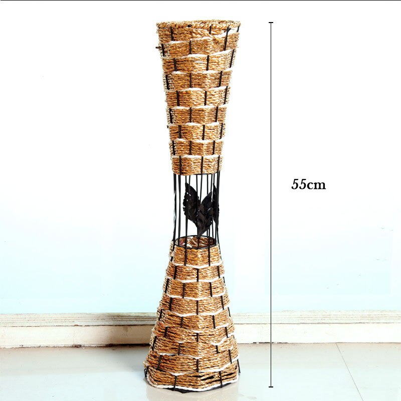 55cm land stil kunstig blomst rotting vase bryllup hotel diy boligindretning tilbehør kirsebær blomster arrangement vas