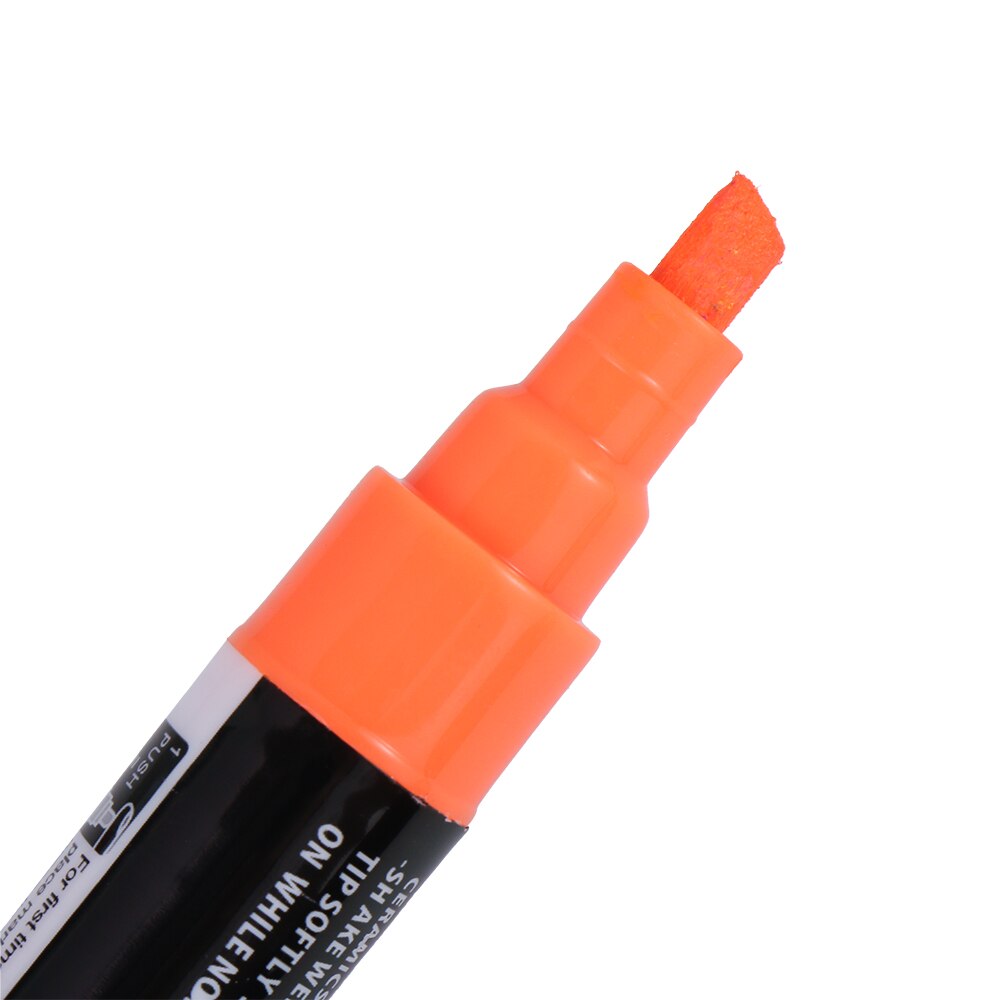 8Pcs/Set Liquid Chalk Marker Pens Blackboard Glass Window Reversible Neon Pen Graphic Drawing Signature Pen Marker Pen Set