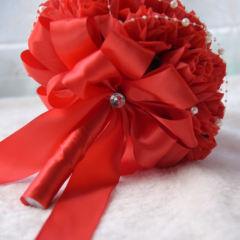 verrotten Hochzeit Strauß Brautjungfer blume Seide Rosen Hochzeit Strauß Braut Strauß Perlen Hochzeit Blumensträuße ramos de novia GC4