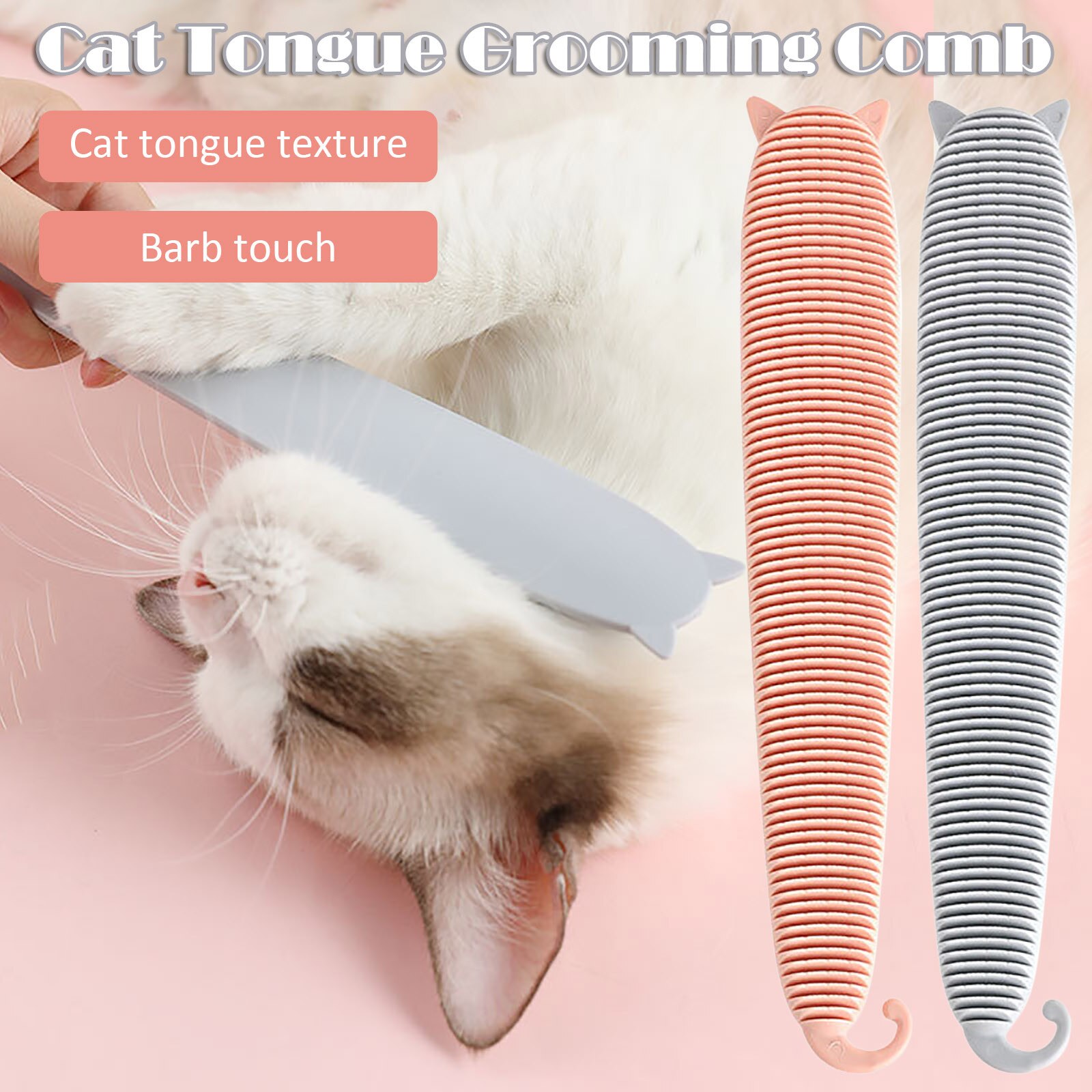 Kat Tong Grooming Kam Pet Cat Drijvende Ontharing Kam Massage Kam Borstel Borstel Hond Kat Grooming Brush Tool voor Hond Kat