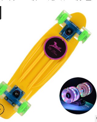 22-Inch Vis Skateboard Beginnende Lopen Enkele-Tilt Skateboard Kinderen Of Volwassenen Borstel Straat Mannen En Vrouwen Vier-Wiel Scooter: 3