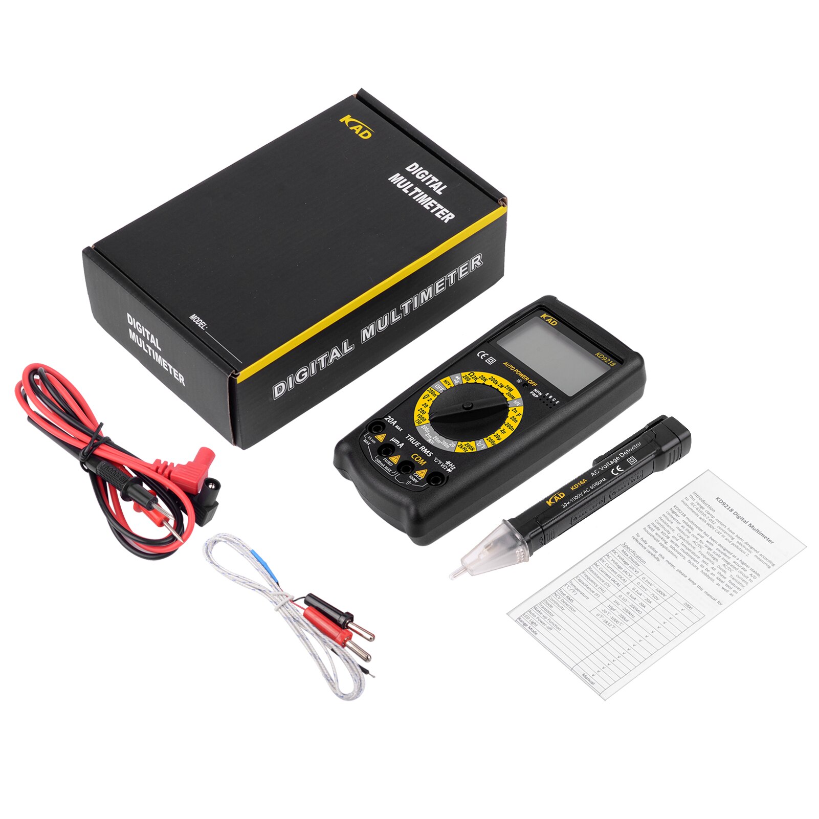 Digital Multimeter Test Pencil Voltage Testing Tool Electrical Tester Meter Capacitance Meter