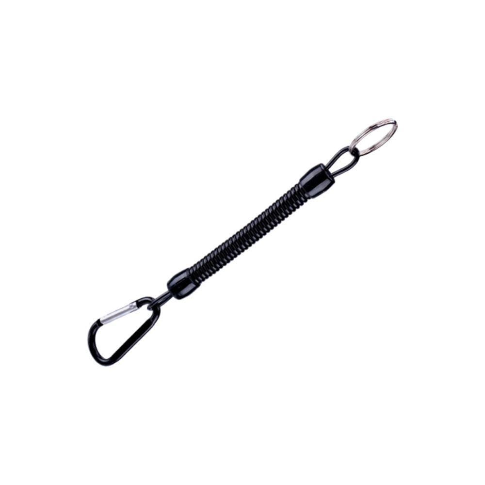 Coiled Fishing Lanyards Boating Ropes Retention String Rope Carabiner Secure Lock Accessories Fishing Camping Fishing E3S9: C