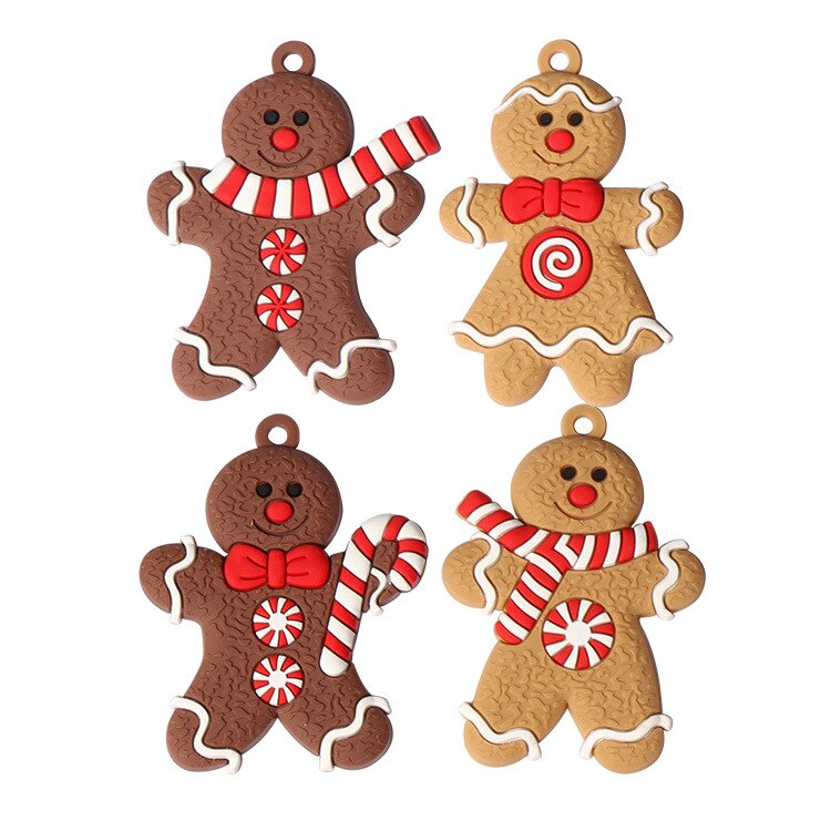 Gingerbread homem enfeites de natal feliz natal para o ano novo 2022 decorações da árvore de natal pingente festival casa decorações