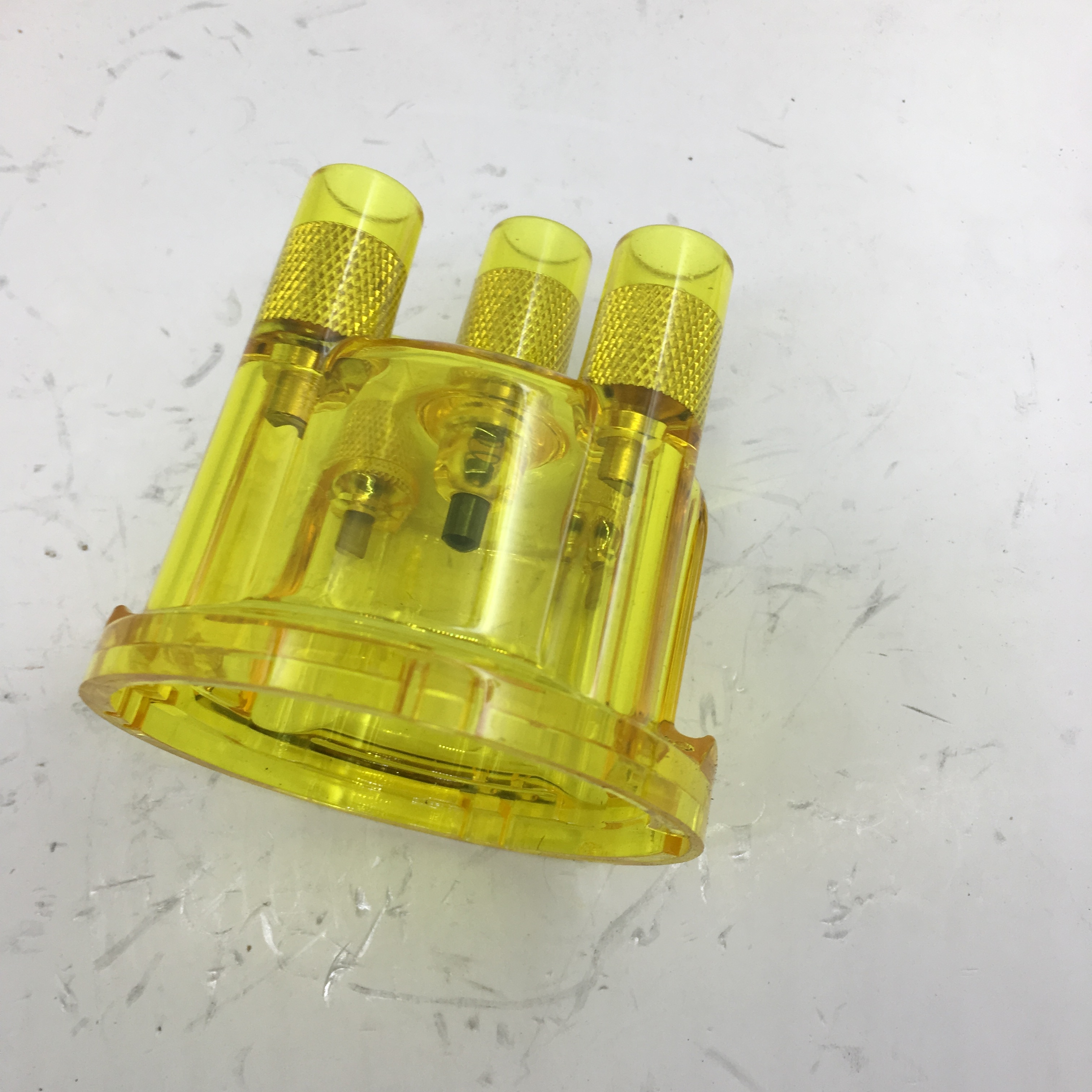 SherryBerg Verteiler KAPPE für EMPI gelb transparent gelb durchscheinende Verteiler kappe zu Passen für sterben meisten Bosch 4 cly