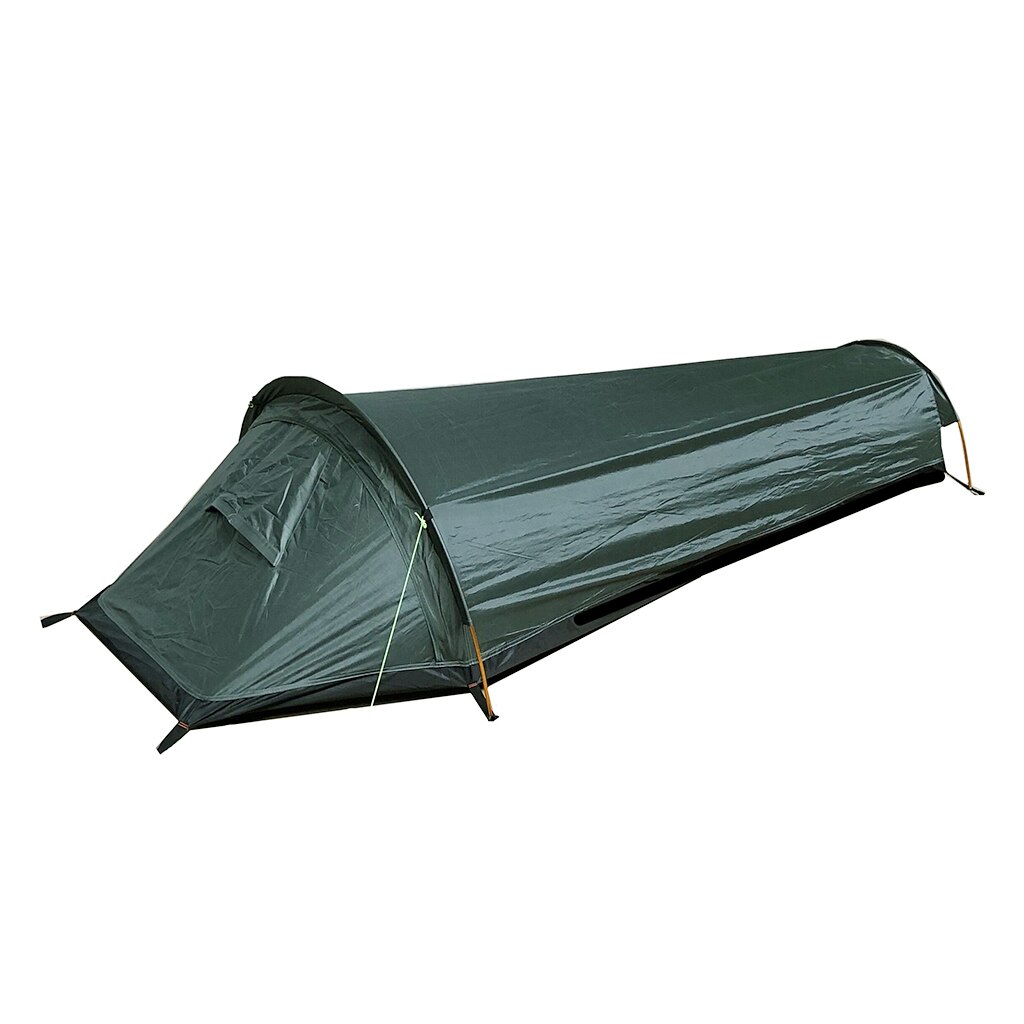 Tenda de acampamento ao ar livre, abrigo, sol, chuva, saco de dormir, 1 pessoa