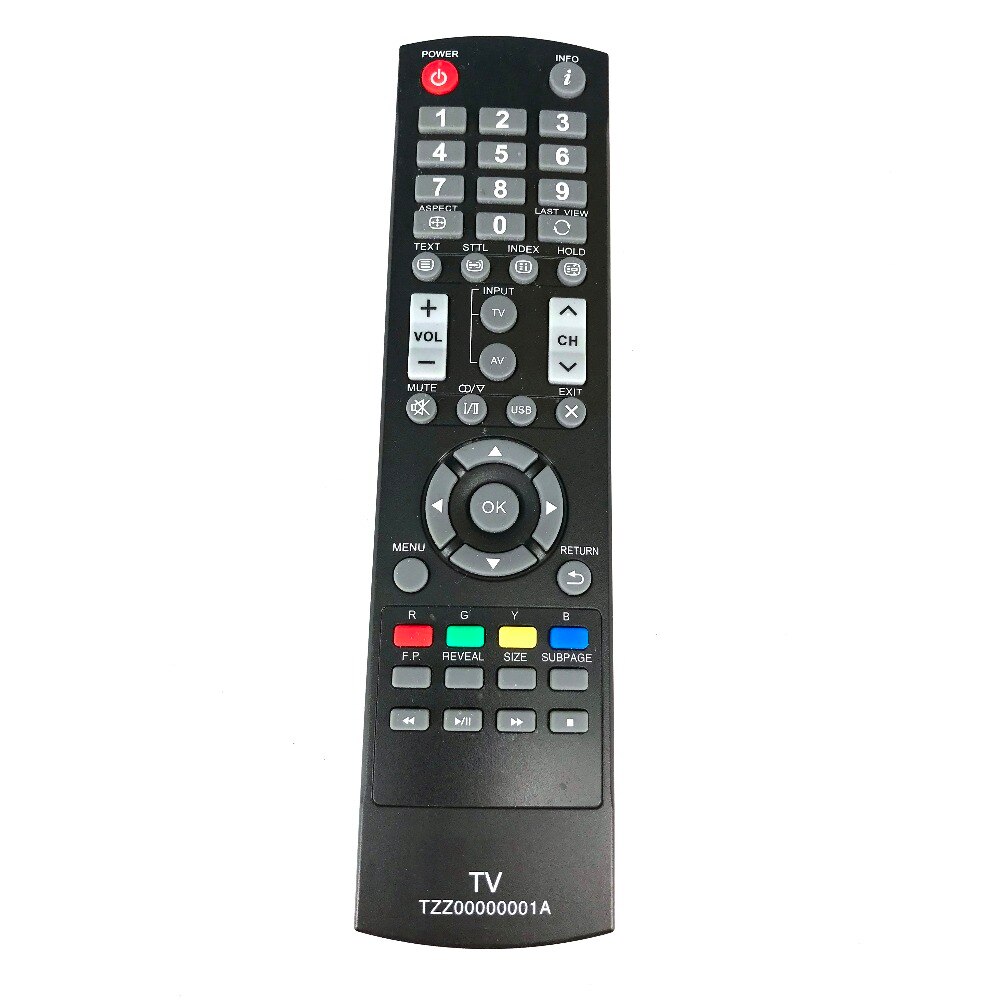 Remote Control Replacement For Panasonic TV TZZ00000001A TZZ00000002A TZZ00000005 TZZ00000006A TZZ00000007A TZZ00000009A