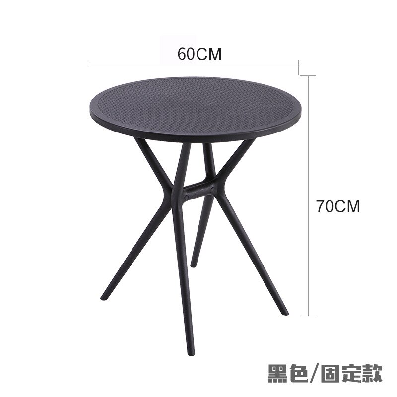 Folding dining table Nordic simple plastic folding table home eating round table dormitory bedroom table stall table: B