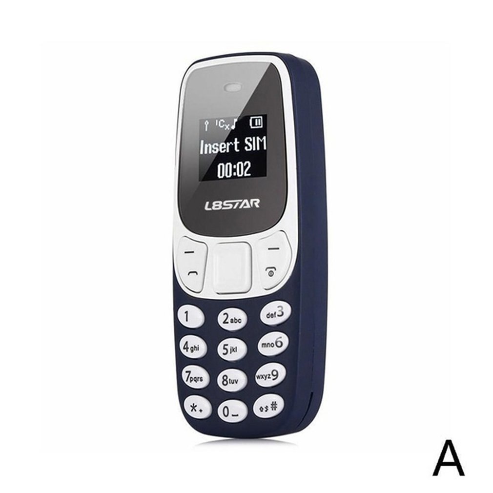 Mini teléfono móvil pequeño portátil, GSM, Dual Sim, BM70, varios idiomas: Black