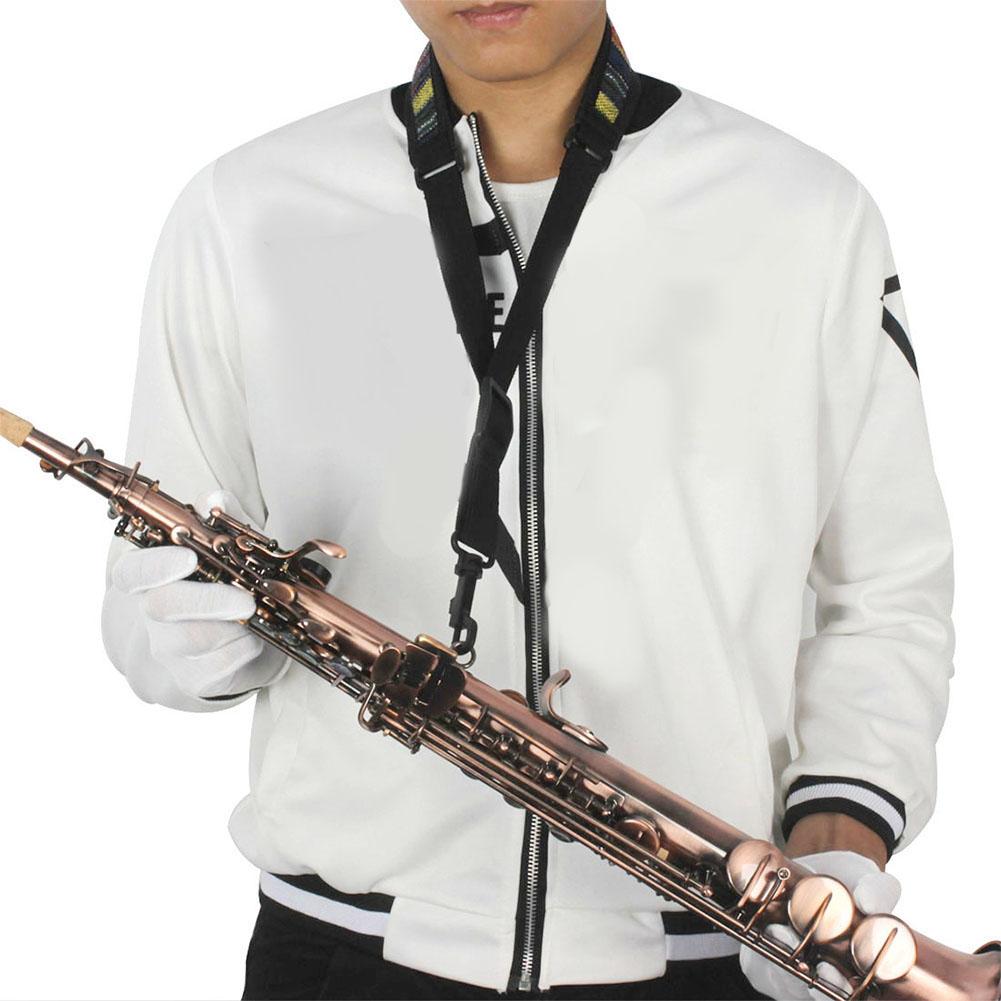 Duurzaam Saxofoon Band Delicate Textuur Tenor Saxofoon Harnas Etnische Verstelbare Musical Sax Schouder Neck Strap Riemen