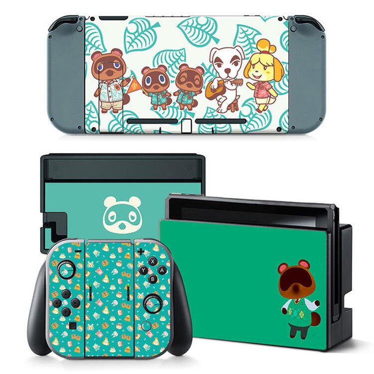 Cute Animal Crossing Vinyl Sticker Detachable Re-usable for Nintendo Switch Console & Joy-Con Controllers: Style 7