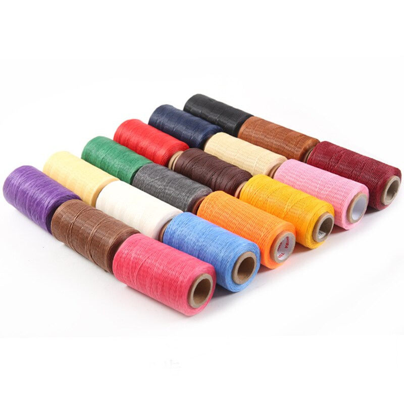Colorful Leather Sewing Waxed Thread-Practical Long Stitching Thread for Leather Craft DIY Bookbinding Shoe Repairing Projects