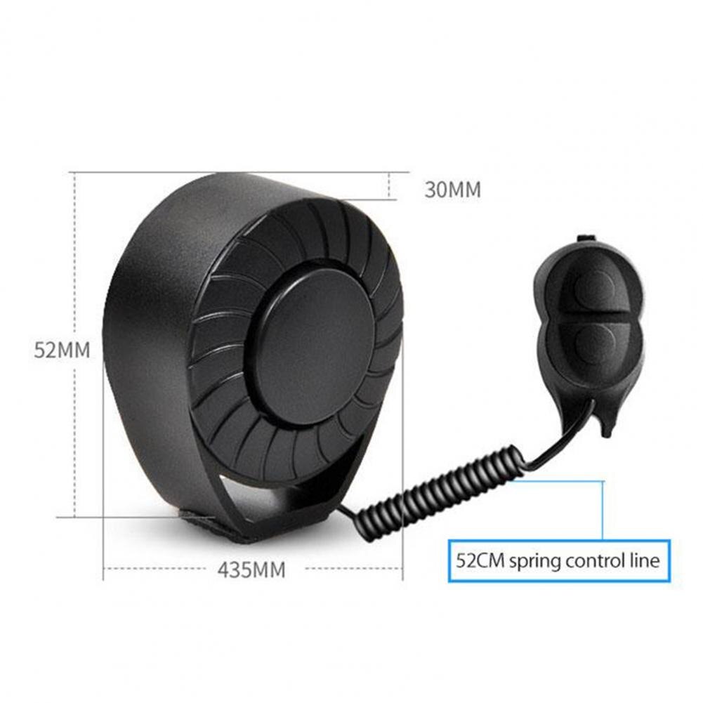 Electronic Horn Waterproof Electronic Bell Fastener Tape Bike Electric Bell Compact Bicycle Horn for Cycling