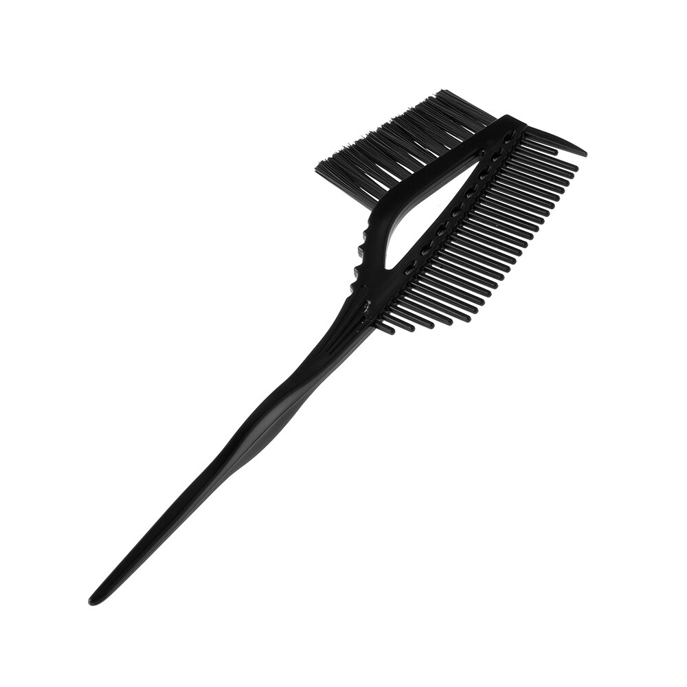 Pincel tinte cabello de doble cara de plástico para salón de mezcla de coloración, herramienta de peluquería, 1 unidad