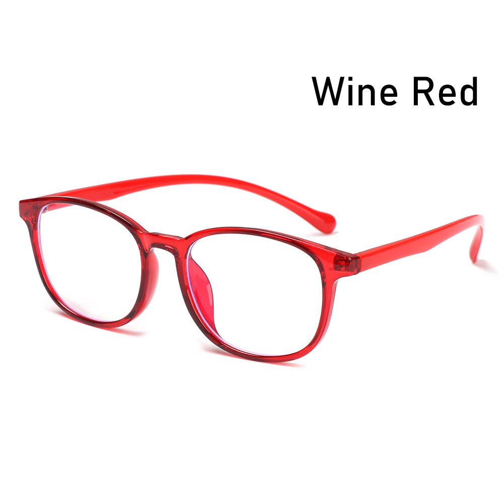 Children Glasses Ultralight TR90 Kids Anti Blue Light Glasses Boys Girls Computer Goggles Blue Ray Blocking Eyewear: wine red