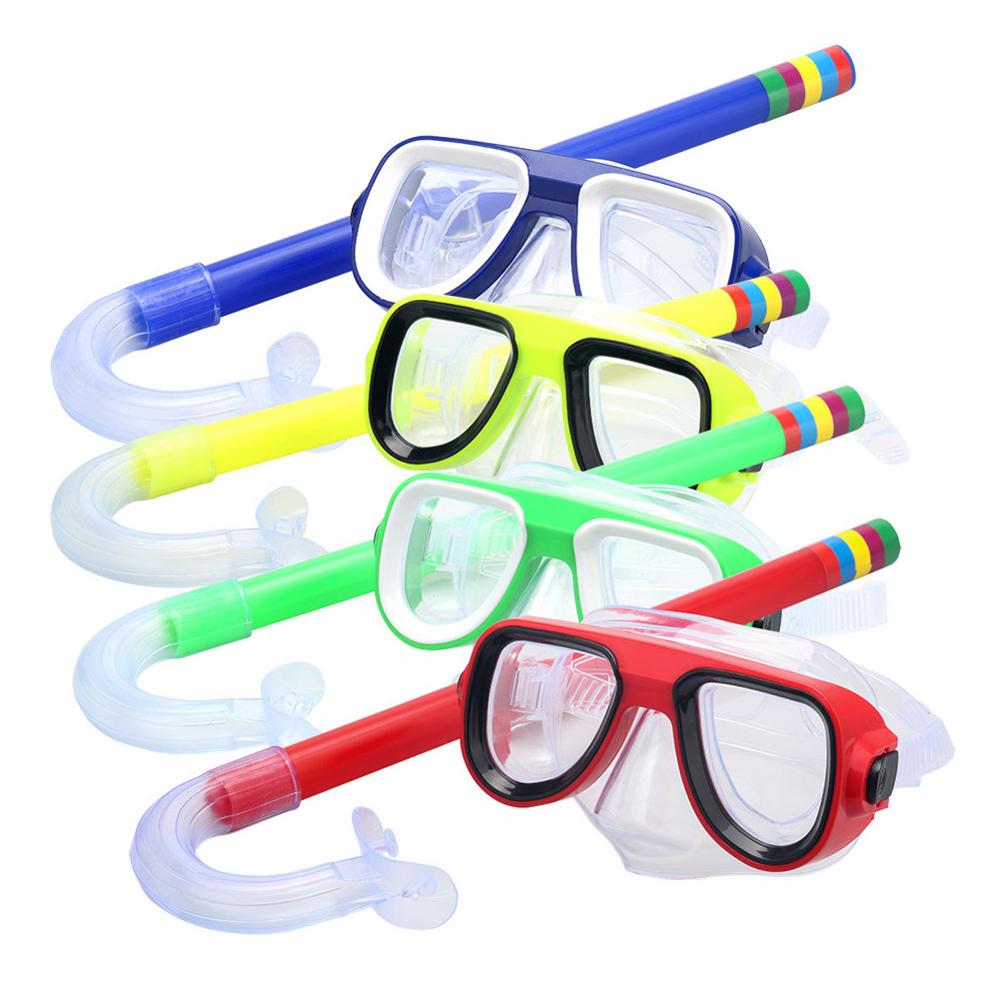 Snorkelen Kinderen Duikbril + Zuigbuis Set Nieuw Materiaal Pvc Niet-toxische Milieubescherming Materiaal Duiken Set Ch