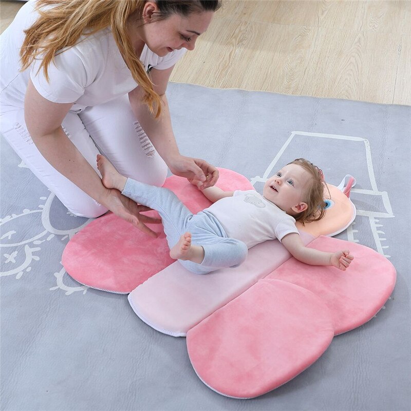 Tragbare Baby Schlecht Pad Baby Kussen Kissen matt Schlecht Unterstützung Kissen Baby Schlecht Kissen Baby Sicherheit Karikatur Schmetterling Sitz Pad