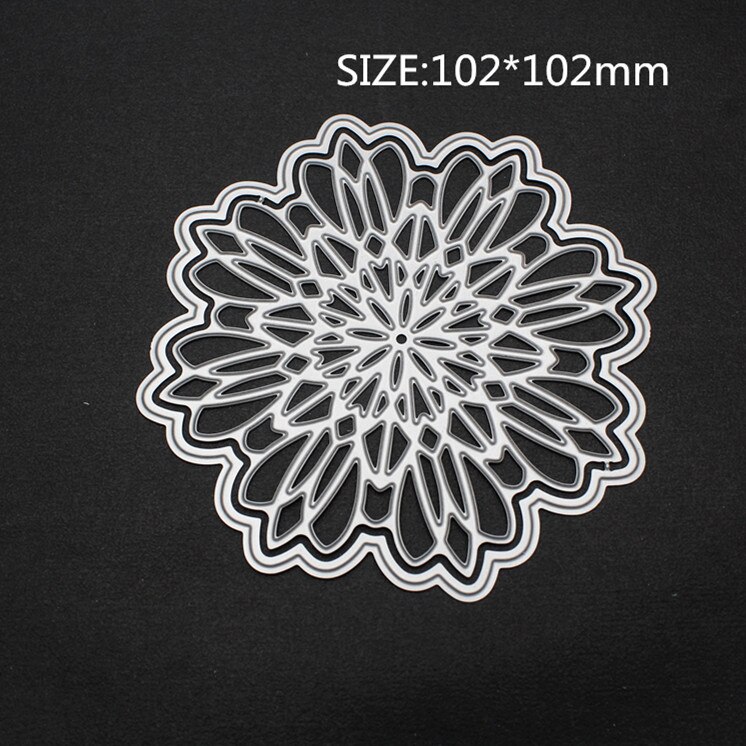 6 style Multi Layered Floral Frame Dies Cut Flower Metal Cutting Dies Stamp for Scrapbooking diy Embossing Paper Card making