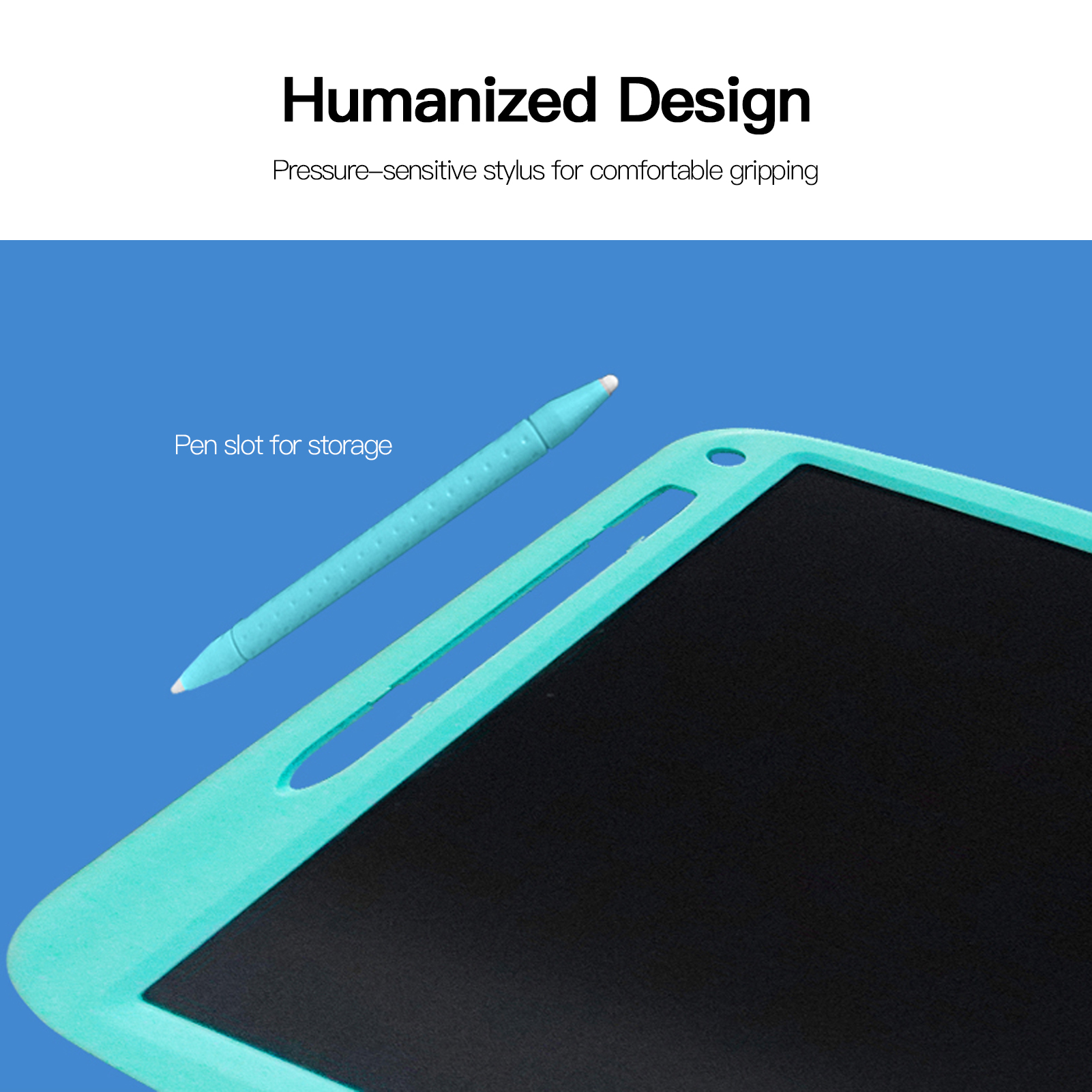 Rechargeable LCD Writing Tablet 9 Inch Handwriting Drawing Tablet with Stylus Lock Button for Toddler Kids Educational Learning