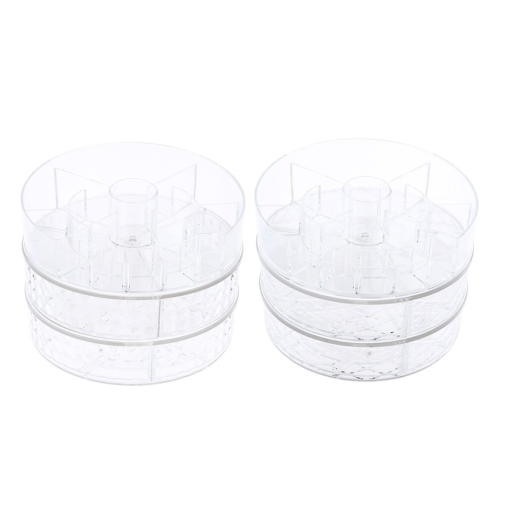 Duurzame make-up organizer met lades, sieradenhouder en displaystandaard.