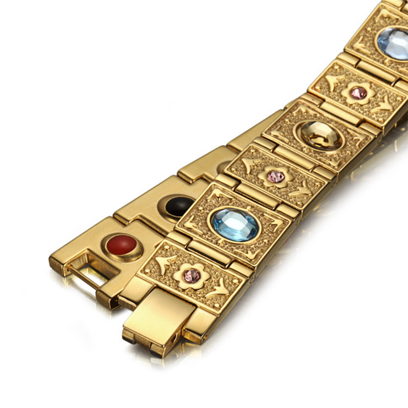 Modische Europäischen und Amerikanischen armbänder mit edelsteine für männer armbänder
