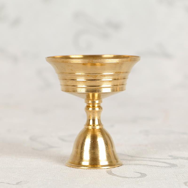 1 portacandele porta lampada al burro in rame lampada lunga candeliere mettere candela tazza di rame decorazioni per la casa: bianca