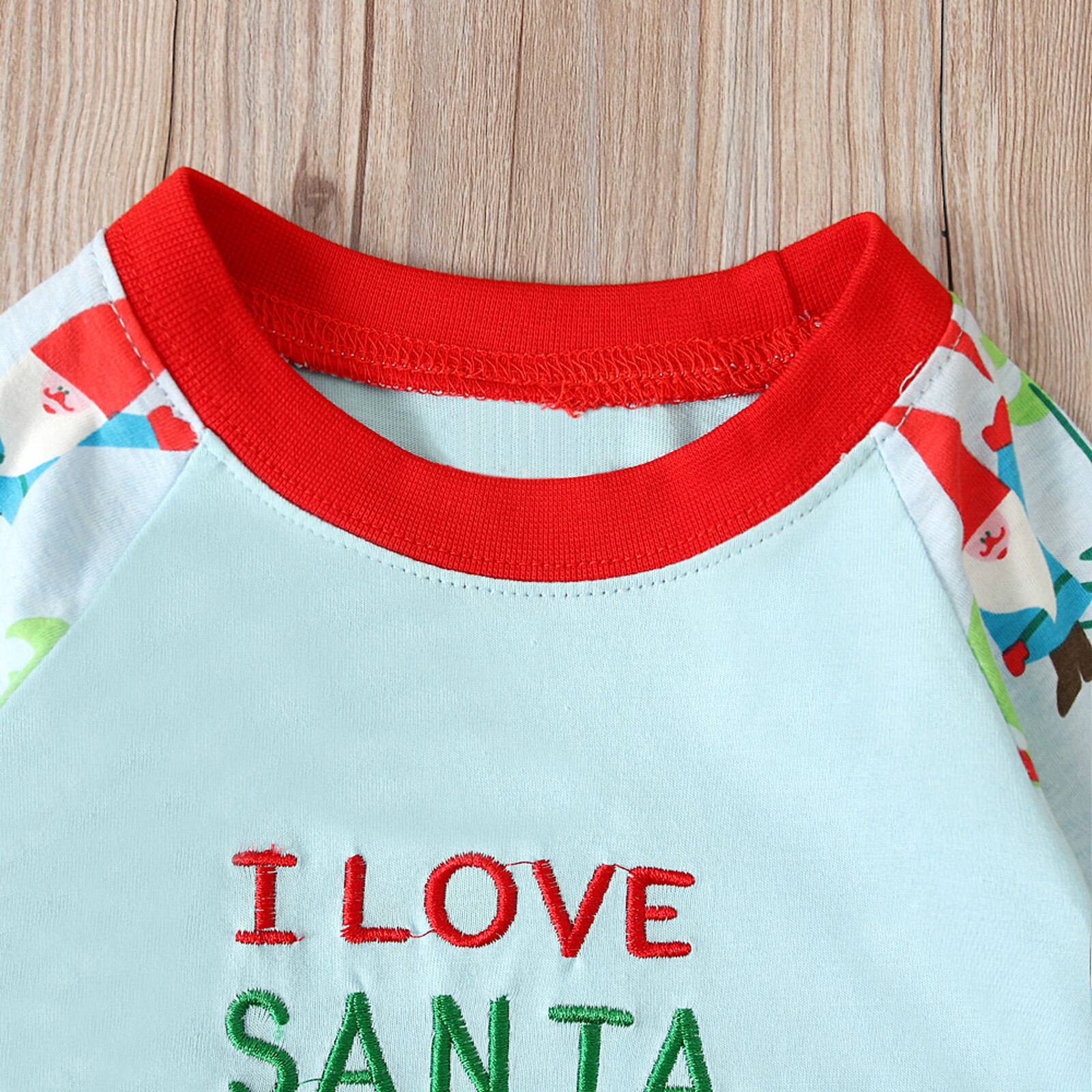 Special offer-boys Santa Claus long-sleeved home wear, Christmas decorations boys long-sleeved shirt