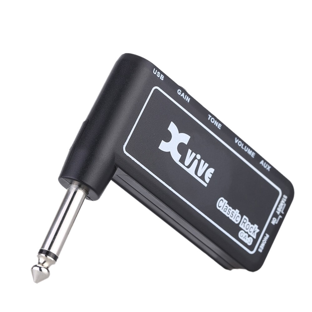 Xvive GA3 Classic Rock Mini Draagbare Oplaadbare Elektrische Gitaar Plug Headphone Amp Versterker