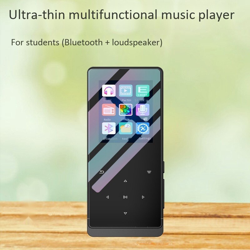 MP4 Music Player 108-Inch Ultra-Thin Lossless Bluetooth MP3 Player Press Color Sn HD Student Sports Mini MP4 (8GB)