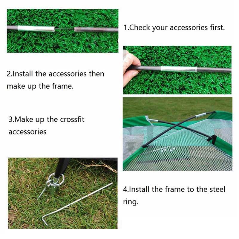 2m golf hit indoor or outdoor sports cage golf swing cage foldable outdoor practice golf accessories