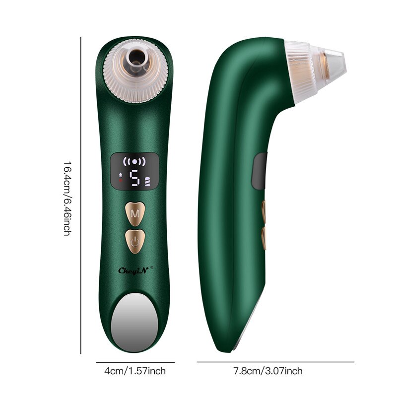 Ckeyin-microscopio eliminador de espinillas, limpiador de poros al vacío, succión de compresa , eliminación de manchas negras, limpieza facial eléctrica, 20X