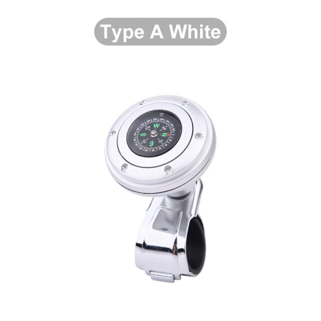 Auto Turning Helper Car Steering Wheel Spinner Knob Compass 360-degree Power Handle Ball Booster For Car Vehicle Steering Wheel: Black