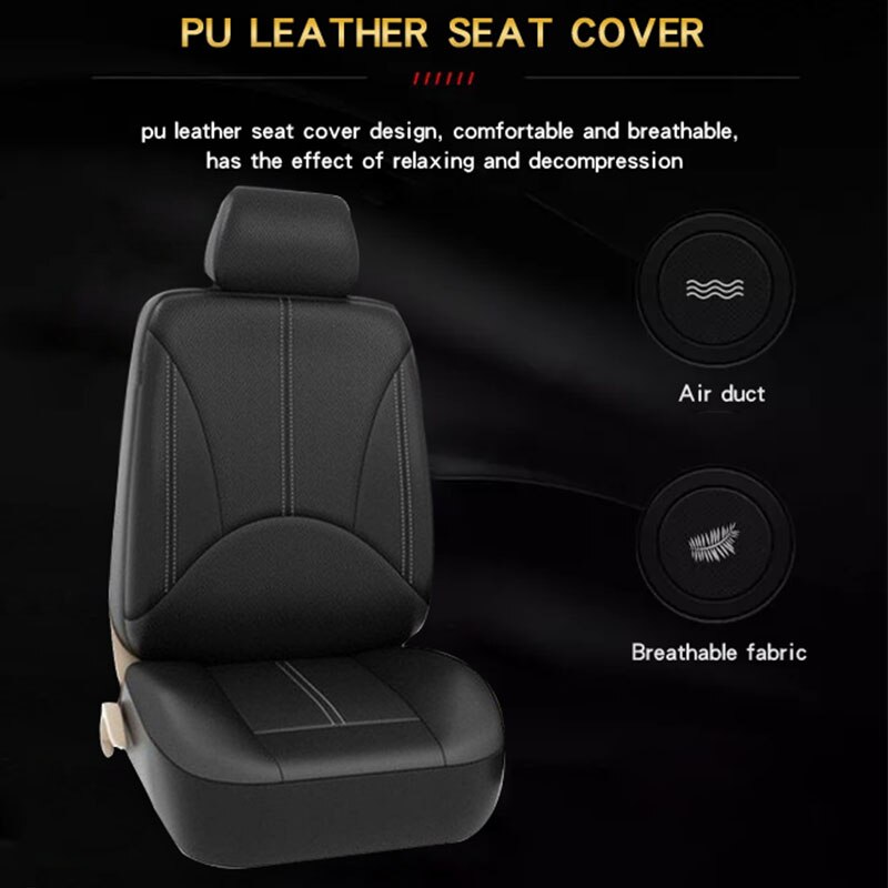 Neue Luxus PU Leder Auto Universal- Auto Sitzbezüge für Automobil Sitz Abdeckungen passen meisten Auto sitze Wasserdichte Auto innenräume