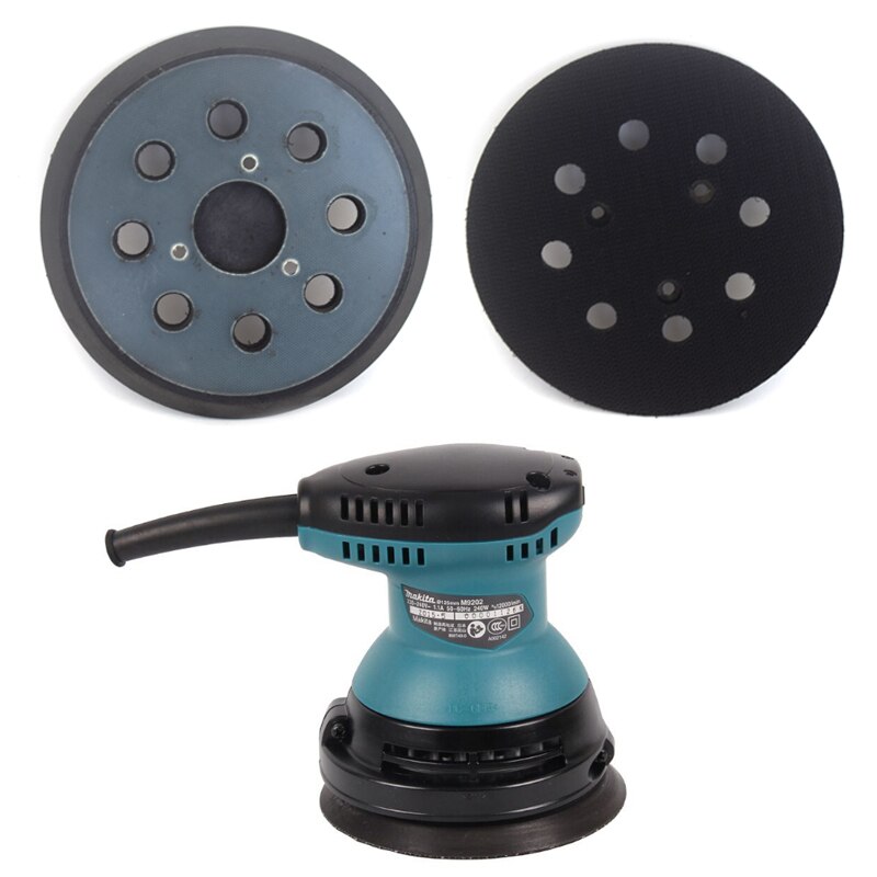 2 Packs 5" Inch 8 Holes Hook Loop Sanding Pads 3 Nails Replacement Backing Plates for Makita Electric Orbital Sanders Polisher