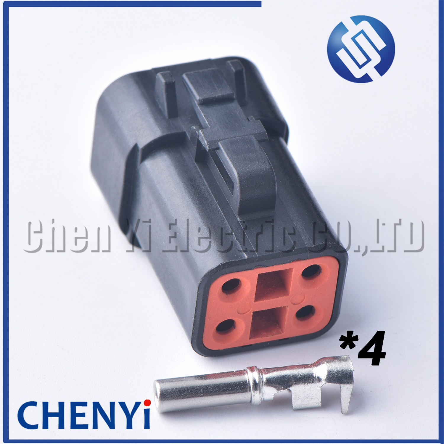 Black DTP series 4 Pin Male Female Automotive Waterproof Connector Plug DTP06-4S DTP04-4P For cummins ECM Power Connector Module: army green