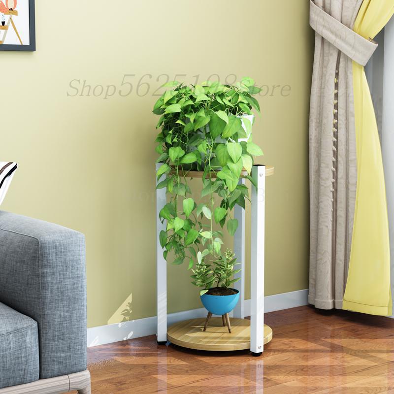 Multi-layer flower stand interior decoration space balcony flower stand wrought iron living room flower pot rack small flower: VIP 3