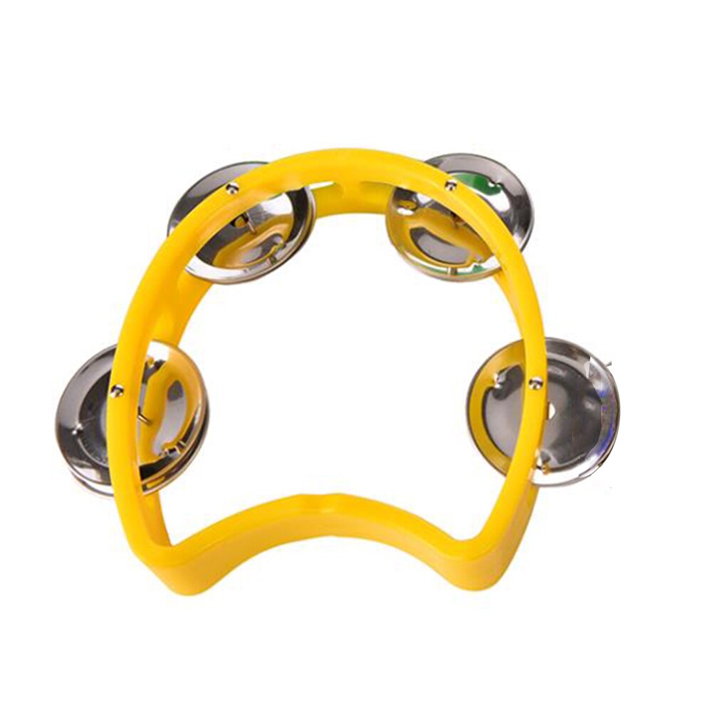 Music Tambourine Education Musical Instrument Tambourine Tambourine Youth Drum Set Musical Instrument Essential: Yellow