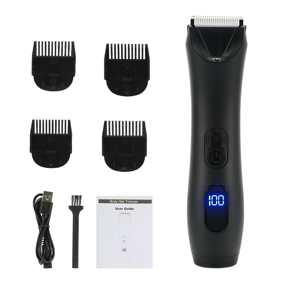 Depilación para hombres, zonas íntimas, lugares, parte, corte de pelo, afeitadora, cortaúñas húmedas y secas, axila púbica, pelo corporal, maquinilla de afeitar de higiene definitiva: Rosa